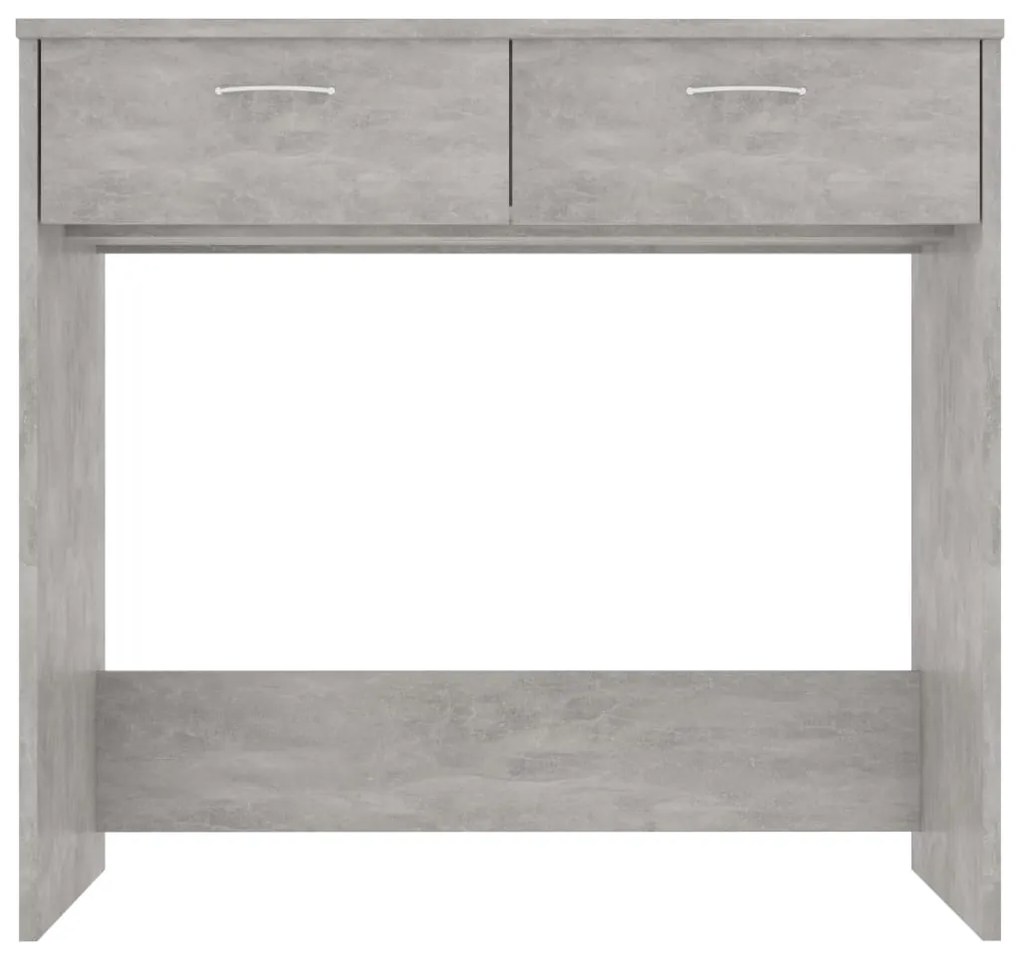Secretária 80x40x75 cm derivados de madeira cinzento cimento