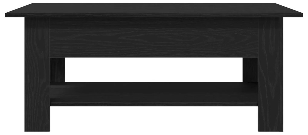 Mesa de café vidaXL em preto e carvalho com dimensões de 102x55x42 cm