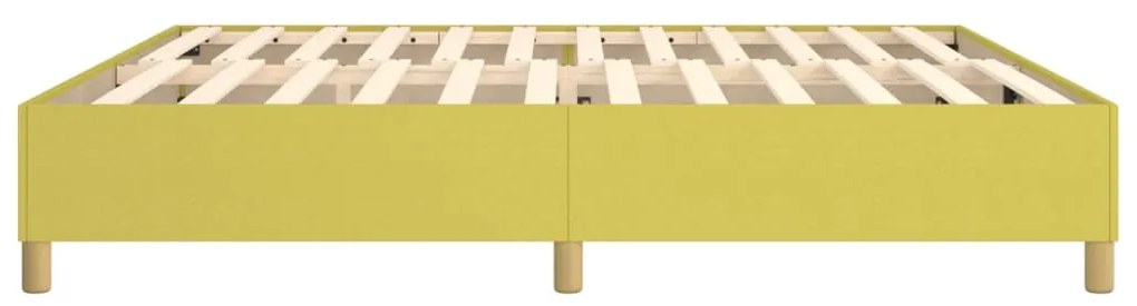 Estrutura de cama sem colchão 200x200 cm tecido verde