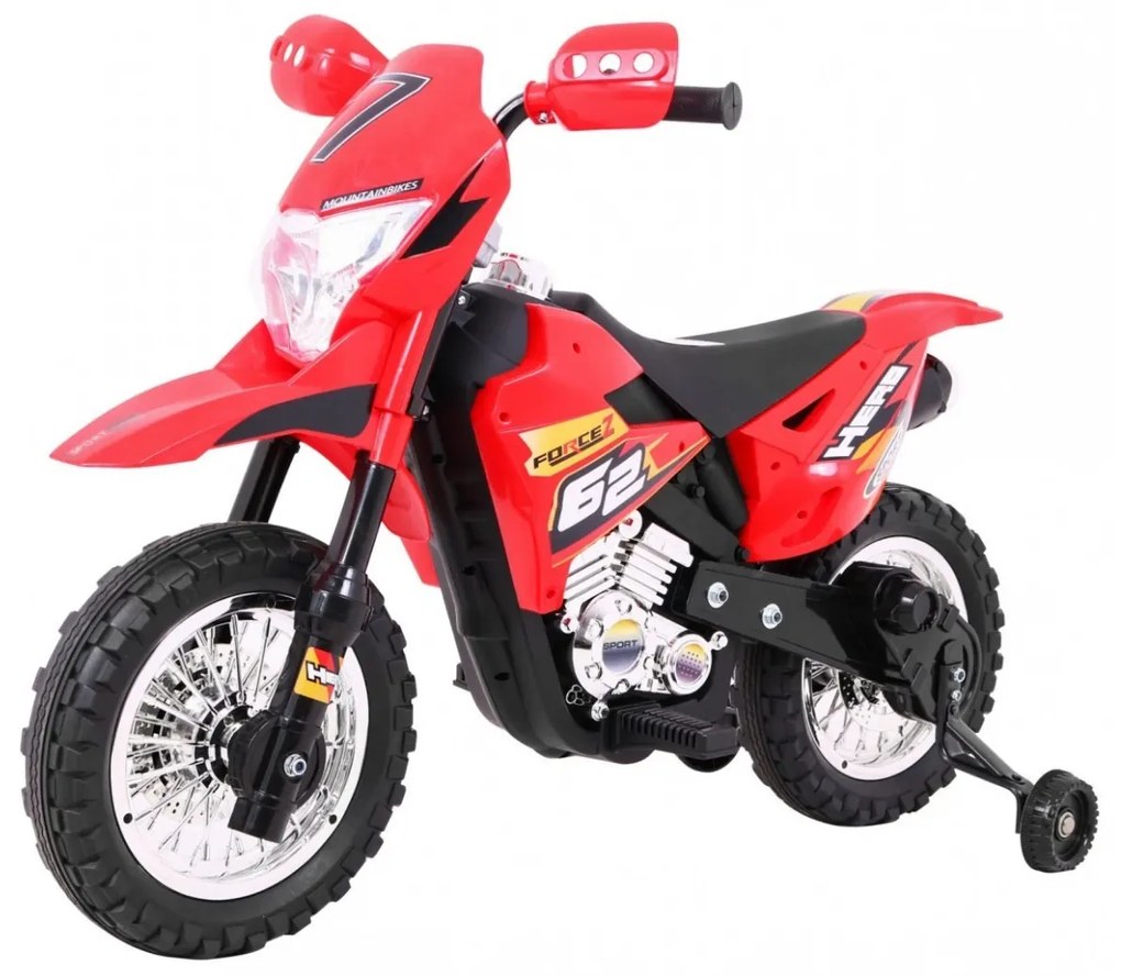 Mota elétrica para Crianças 6V Cross Vermelha