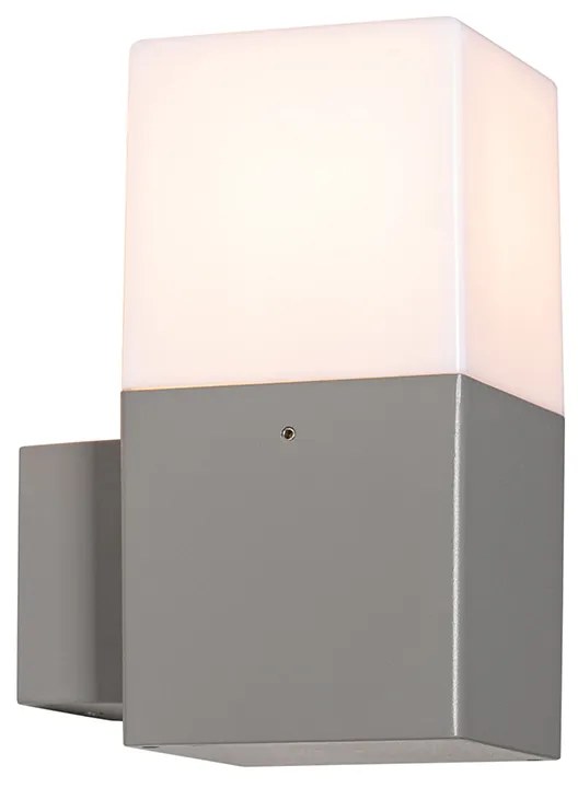 Candeeiro de parede exterior moderno cinzento IP44 - Denmark