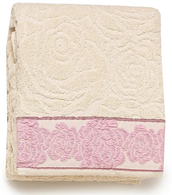 5 CORES - 6 toalhas de banho 100% algodão com 500 gr./m2: Rosa