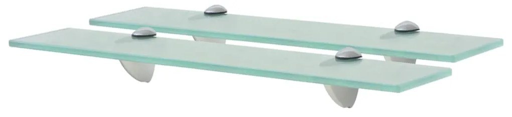 Prateleiras flutuantes 2 pcs vidro 50x10 cm 8 mm