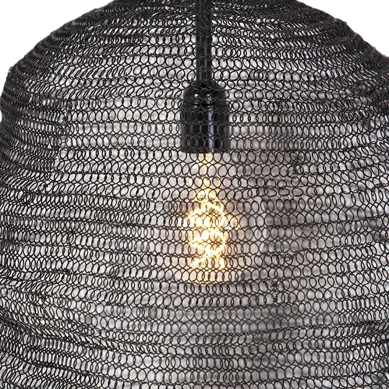 Candeeiro de pendente oriental preto - Nidum Gran