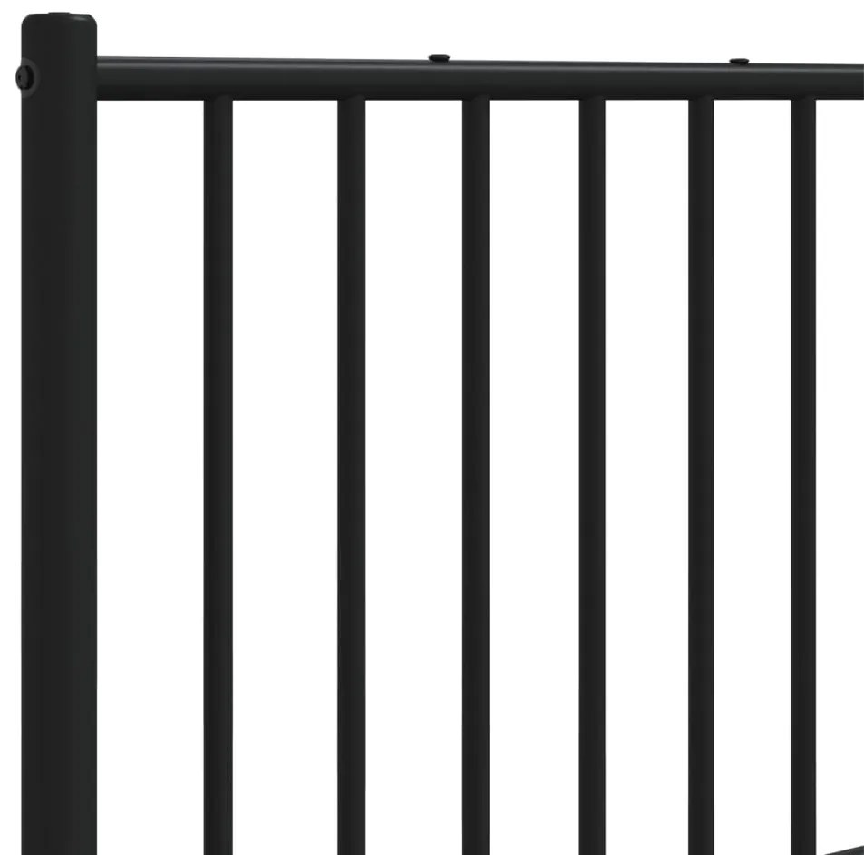 Cabeceira de cama 193 cm metal preto