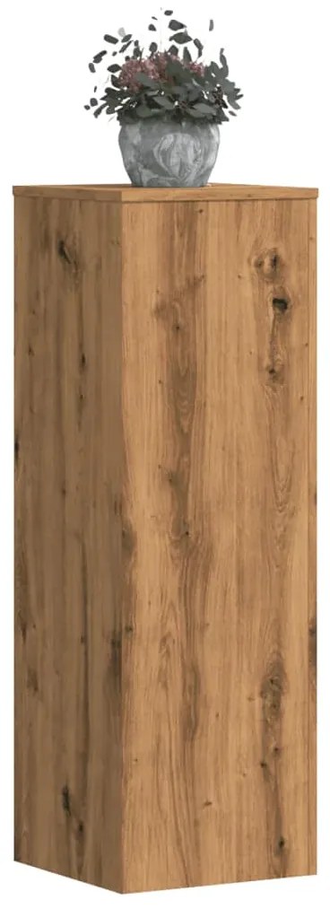vidaXL Suportes p/ plantas 2 pcs 33x33x100 cm derivados de madeira