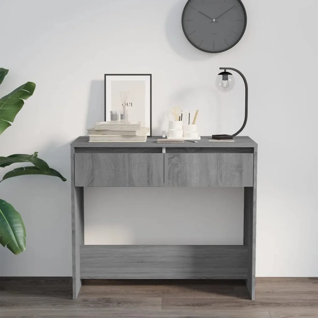 Mesa consola 89x41x76,5 cm derivados de madeira sonoma cinza