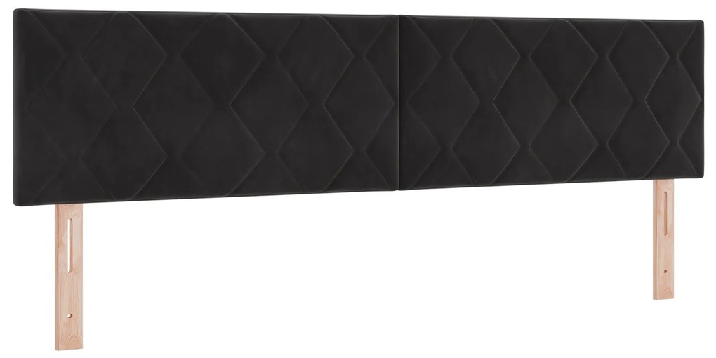 Cama Box com Colchão vidaXL Preto Super King Veludo
