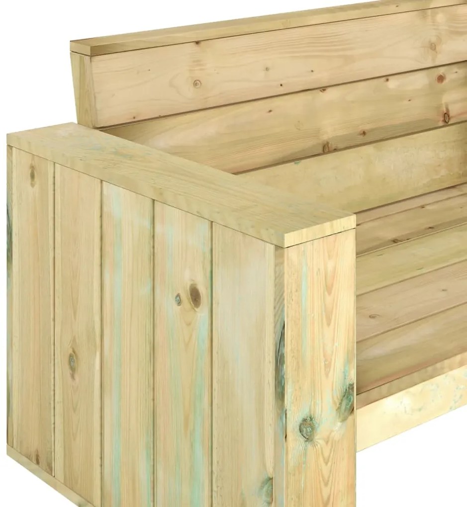 Banco de jardim 139 cm pinho impregnado