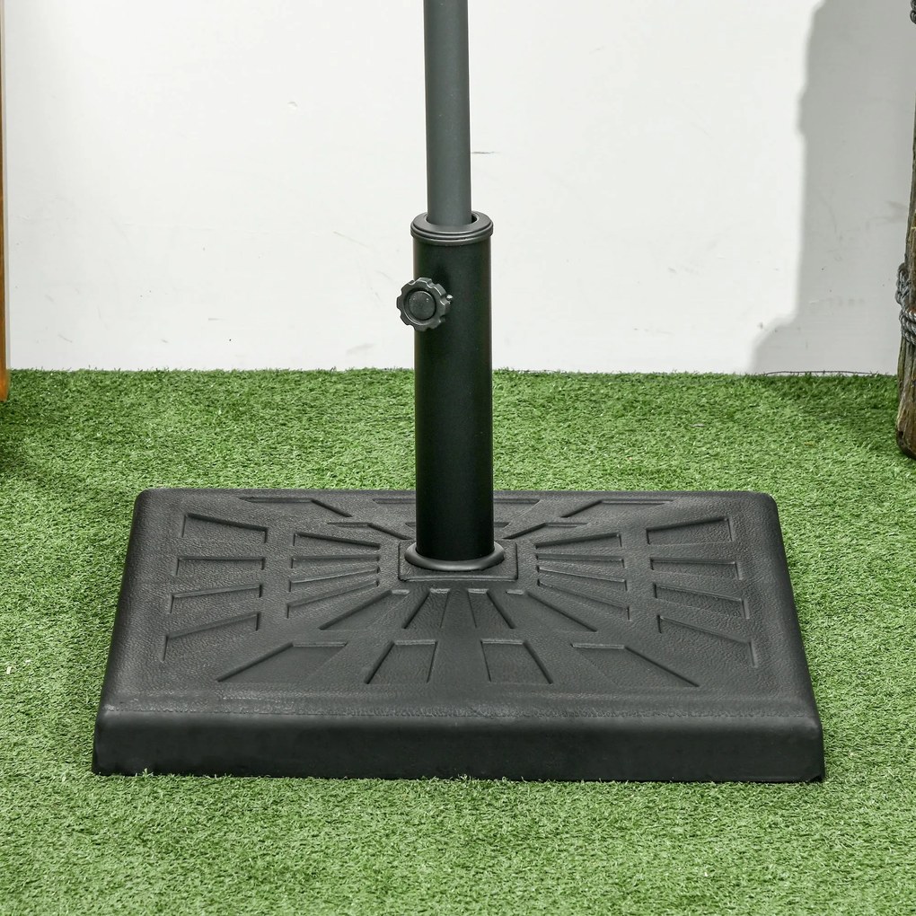 Base para Chapéu de Sol de Resina 19 kg Base para Chapéu de Sol com Ma
