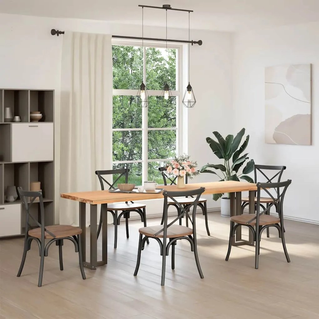 Pés de mesa de console em forma de T, 2 peças, preto, 38x25x(72-73) cm