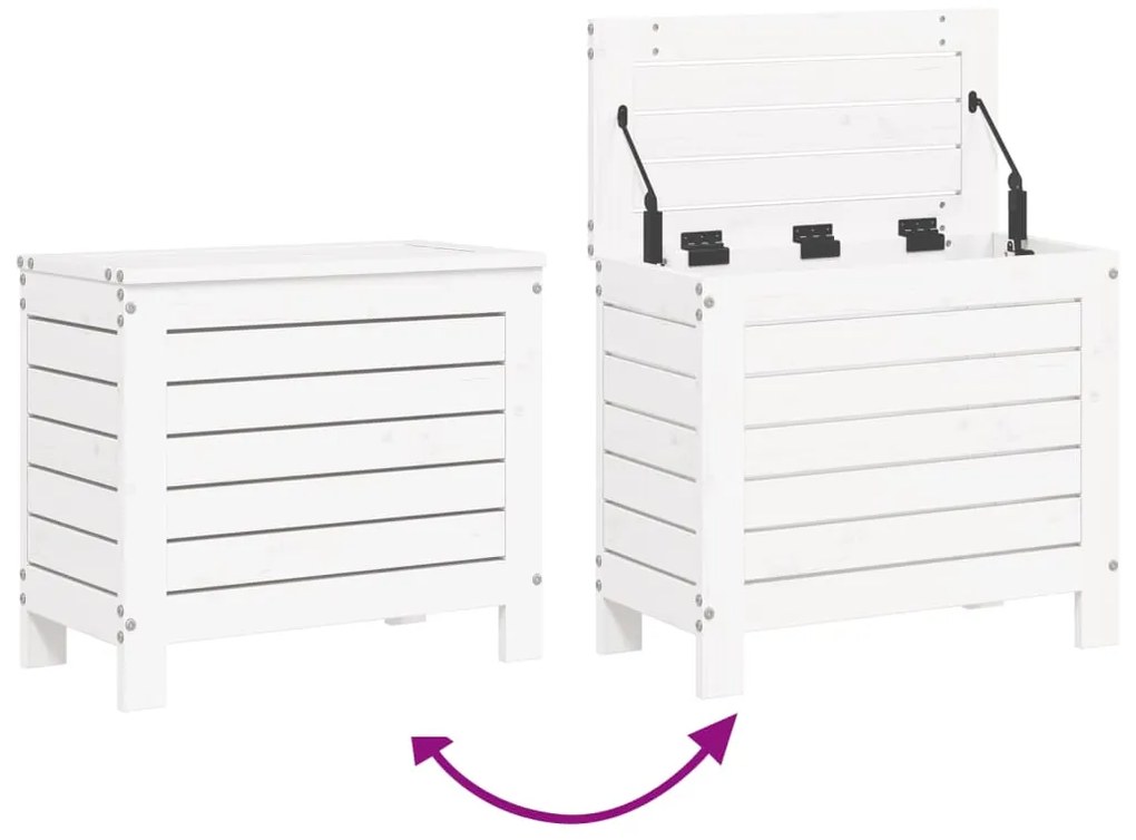 9 pcs conjunto sofás de jardim madeira de pinho maciço branco