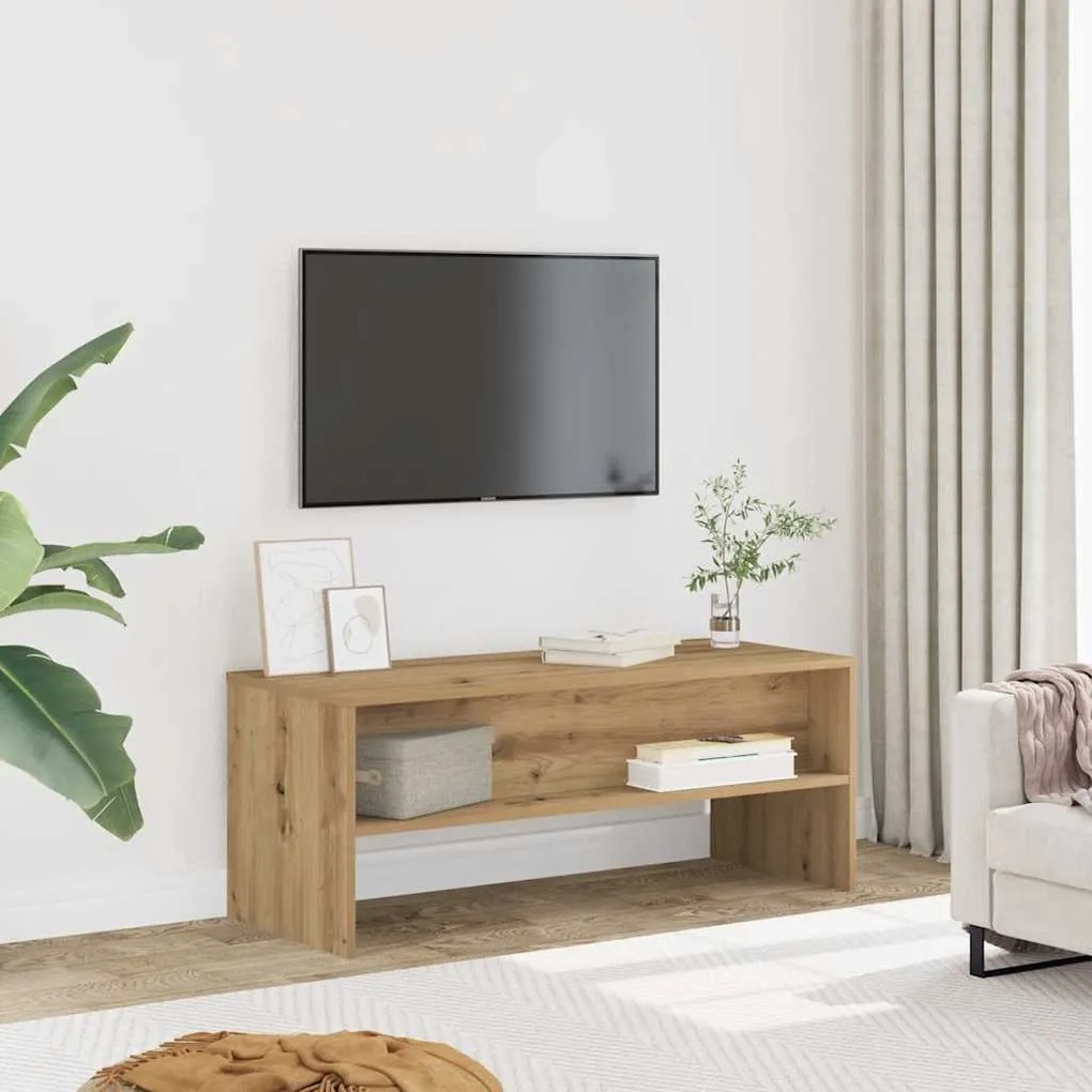Móvel TV 100x40x40 cm derivados de madeira carvalho artisiano
