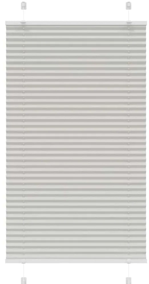 Cinzento Luz Plissada Cega 80x150 cm Largura Tecido 79,4 cm
