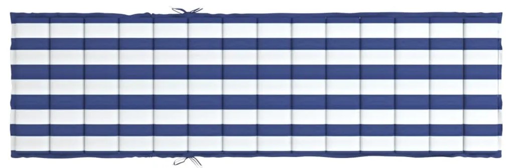 Almofadão p/ espreguiçadeira tecido oxford riscas azul/branco