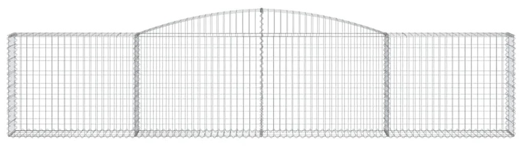 Cesto gabião arqueado 400x30x80/100 cm ferro galvanizado