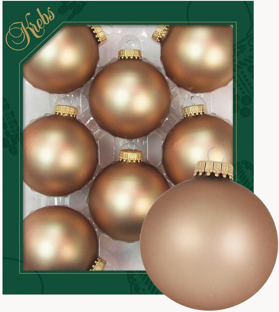 Bolas de Natal pintadas à mão Arabella, conjunto de 8