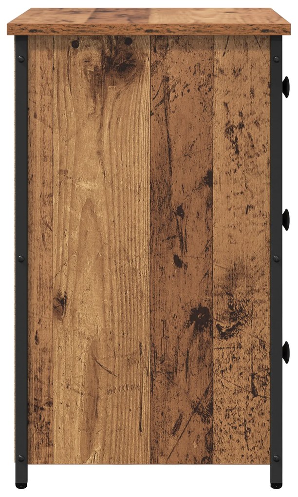 Mesa de Madeira Velha Madeira Velha MDF, Madeira de Partícula, Metal