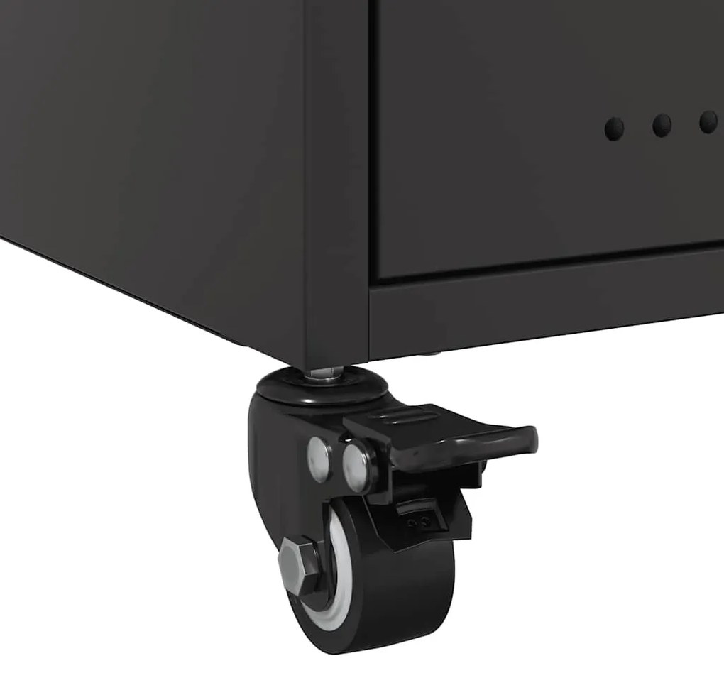Mesa de cabeceira 36x39x43,5 cm aço preto