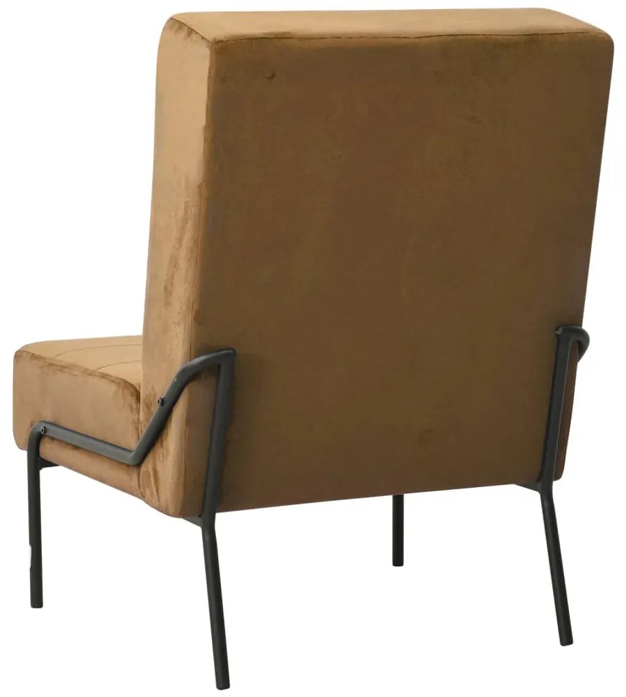 Cadeira de descanso 65x79x87 cm veludo castanho