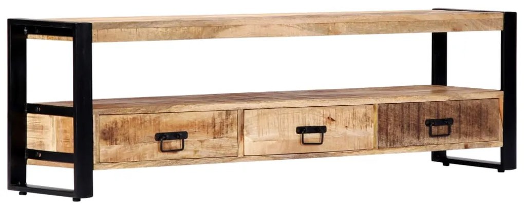Móvel de TV 150x30x45 cm madeira de mangueira maciça