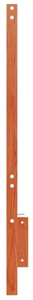 Cabeceira 135 cm madeira de pinho maciça castanho-mel