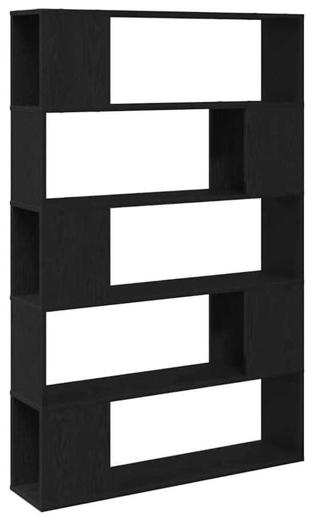Estante vidaXL Preta Carvalho 100x24x155 cm Madeira de Engenharia