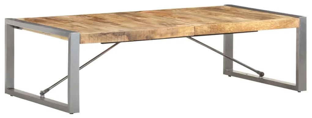 Mesa de centro 140x70x40 cm madeira de mangueira áspera
