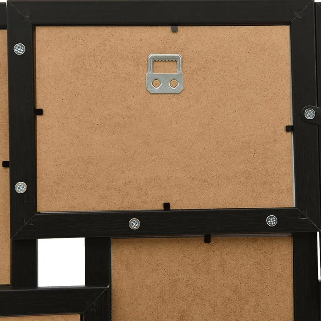 Moldura para 24 (10x15 cm) fotografias MDF preto