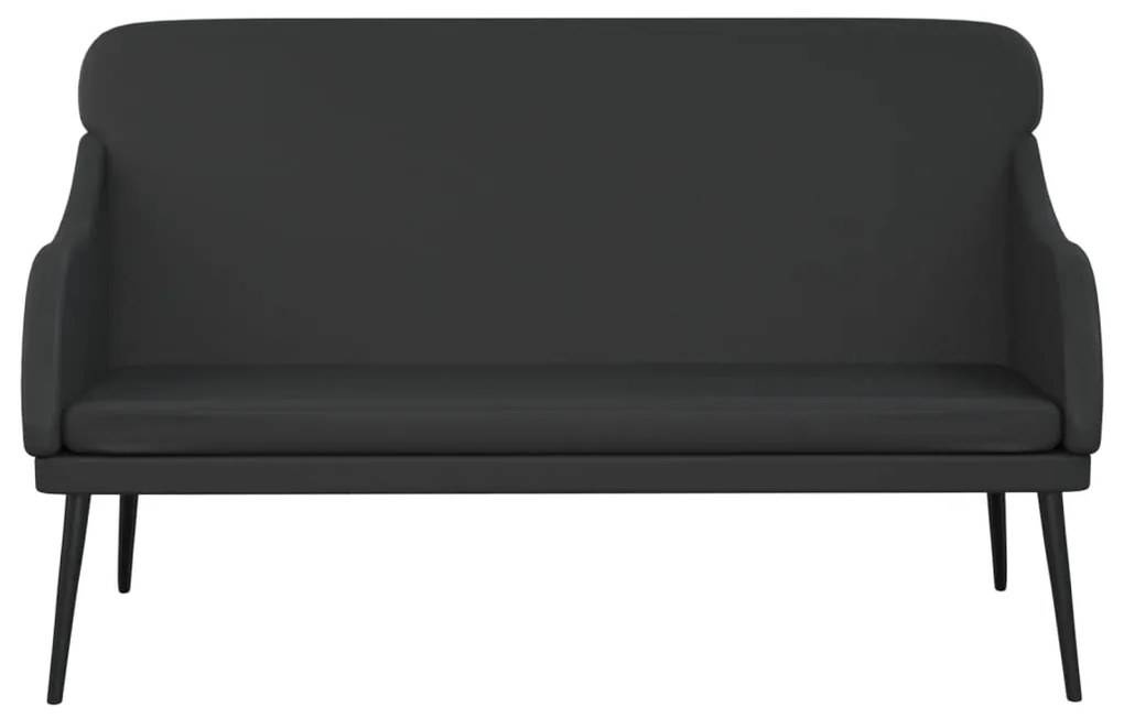 Banco 110x76x80 cm couro artificial preto
