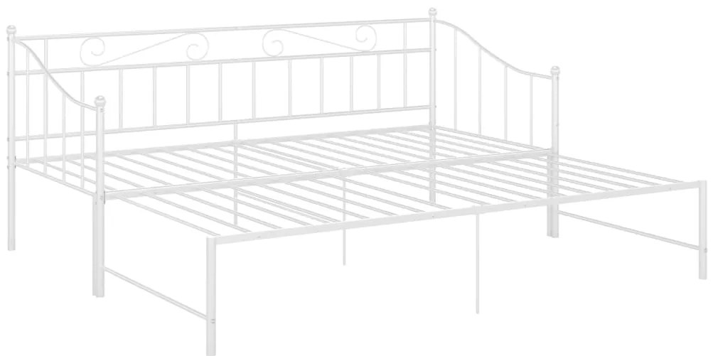 Estrutura sofá-cama de puxar 90x200 cm metal branco