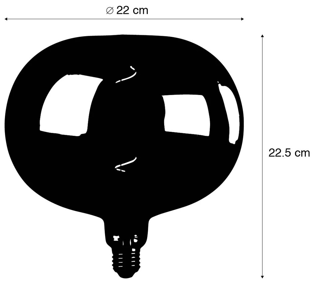 Lâmpada LED regulável E27 G220 arco-íris 4W 40 lm 2000K