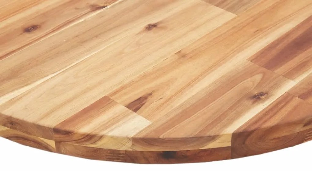 Tampo de mesa redondo Ø60x4 cm madeira de acácia maciça
