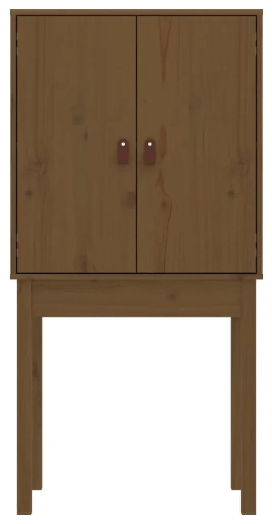 Aparador alto 60x40x120 cm madeira de pinho maciça castanho mel