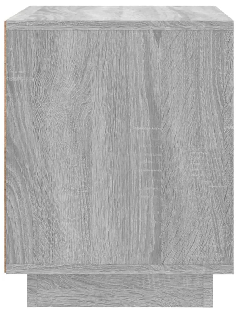 Mesas cabeceira 2pcs 44x35x45cm derivados madeira cinza sonoma