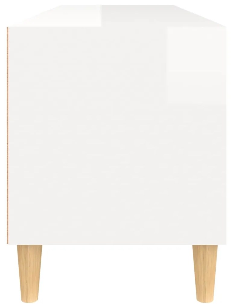 Móvel p/ TV 100x34,5x44,5 cm derivados madeira branco brilhante