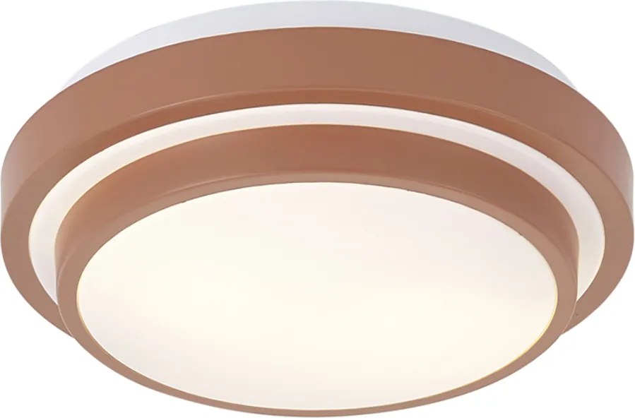 Candeeiro de Teto Moderno Siena com Branco 34cm 2 Luzes IP44 - Walden