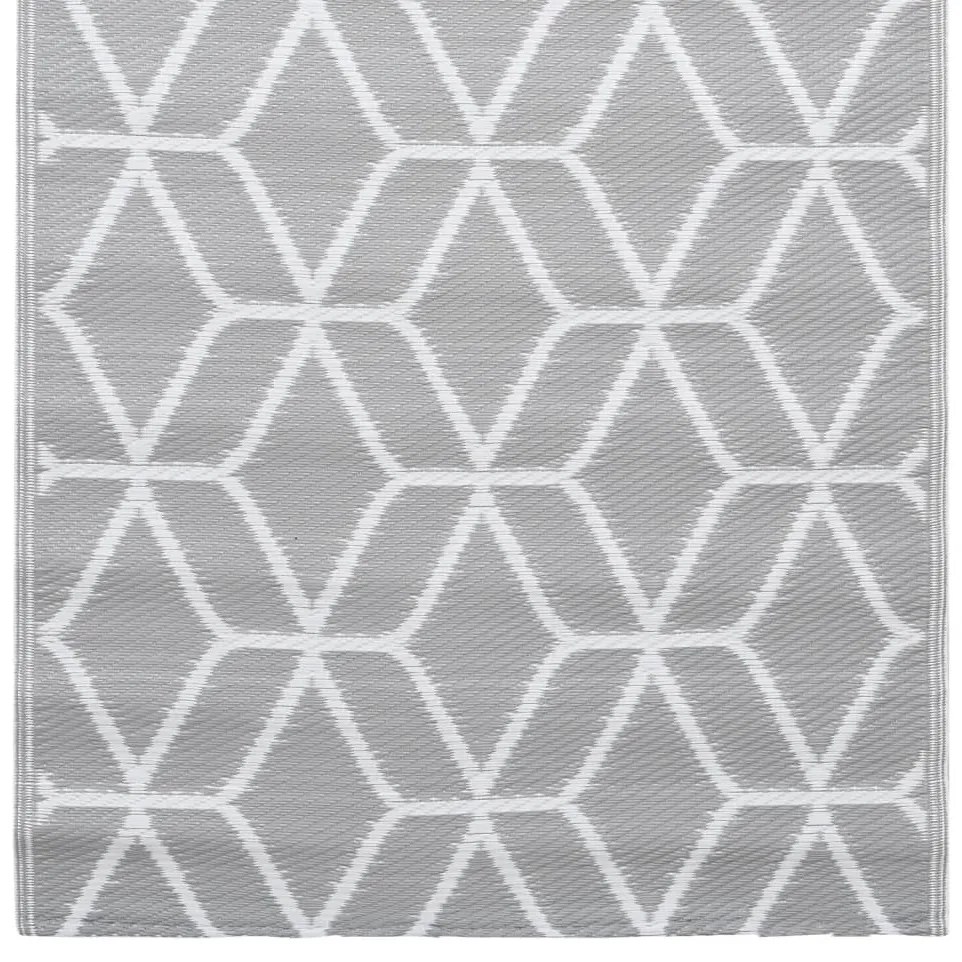 Tapete de exterior 120x180 cm ARAKIL PP cinzento