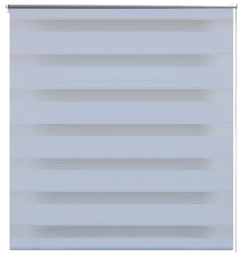 Estore de rolo 100 x 175 cm, linhas de zebra / Branco
