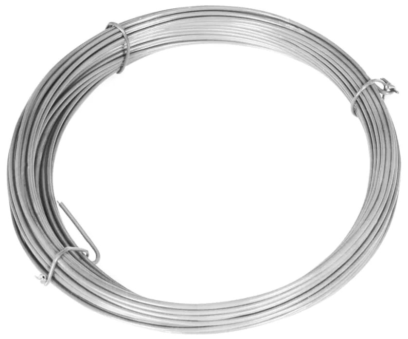 Cerca de arame com postes 15x1,25 m aço galvanizado prateado