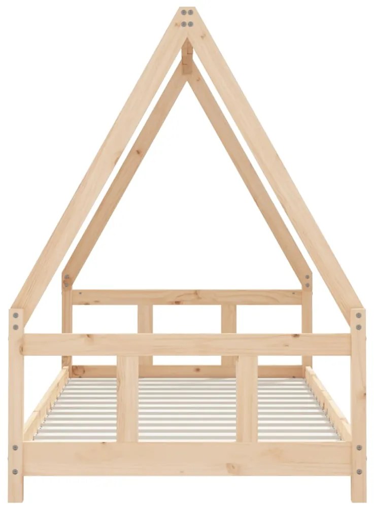 Estrutura de cama infantil 90x190 cm madeira de pinho maciça