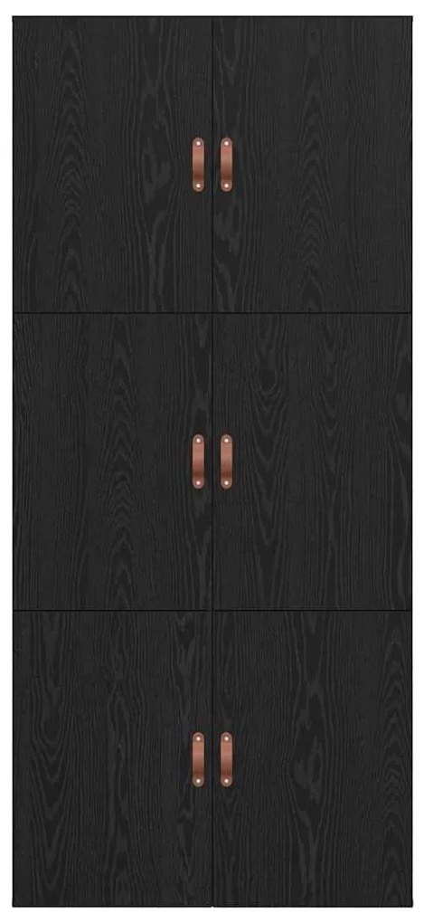 Estrado de cama com arrumação carvalho preto 80x200 cm