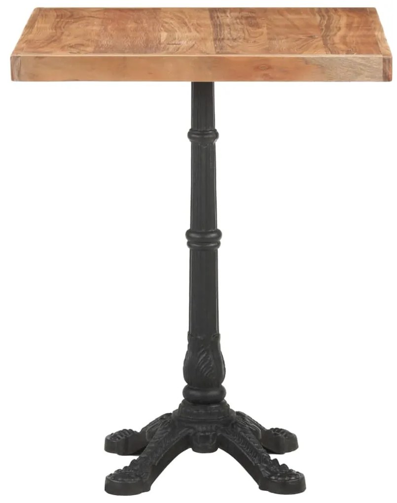 Mesa de bistrô 60x60x76 cm madeira de acácia maciça