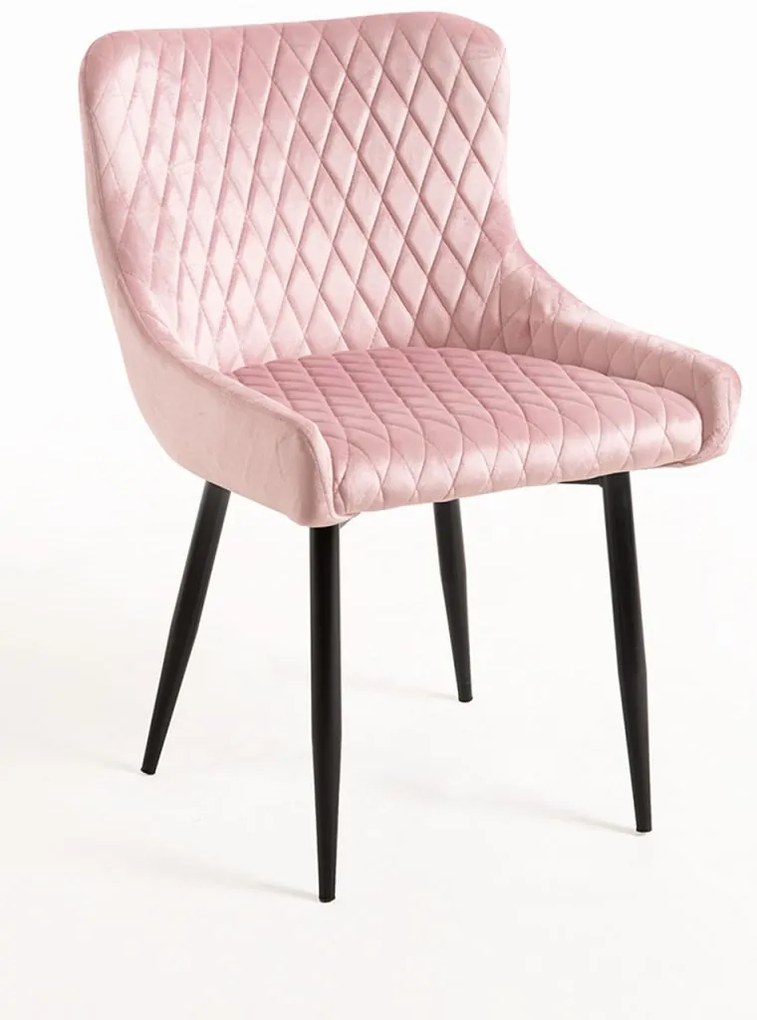 Pack 6 Cadeiras Sanda Veludo - Rosa