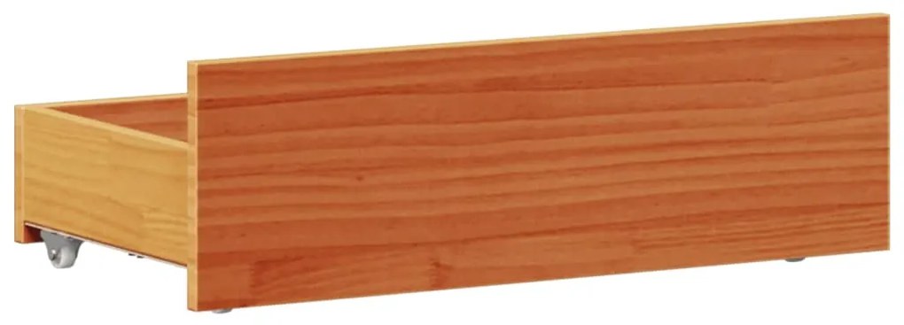 Cama sem colchão com cabeceira 90x200 cm madeira pinho maciça