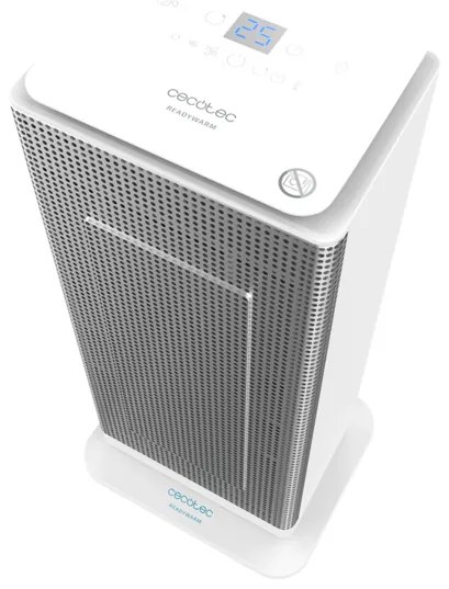 Aquecedor Cerâmico Cecotec ReadyWarm 6400 Ceramic Sky Smart 2.000 W, display LED superior, 3 modos de operação, temporizador 24h, oscilação, controle