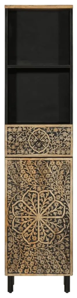 Armário de casa de banho 38x33x160 cm mangueira maciça