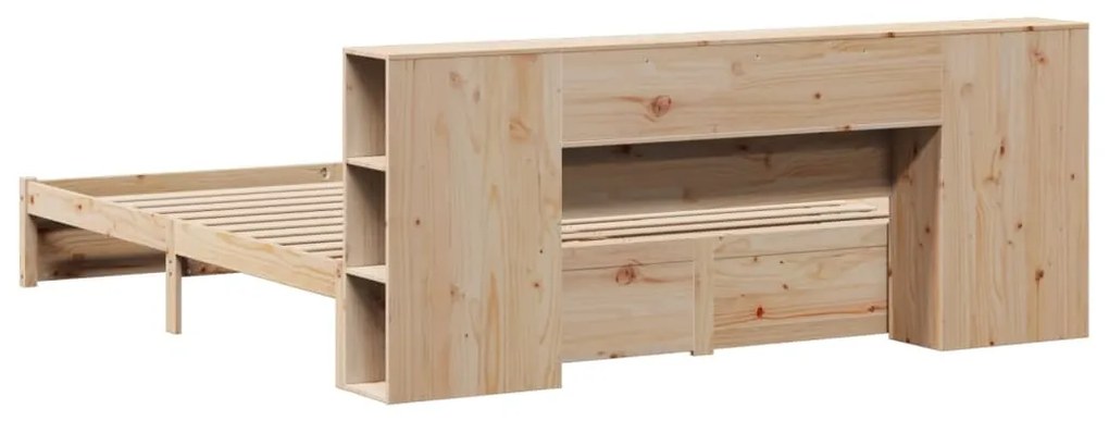 Cama com estante sem colchão 180x200 cm pinho maciço