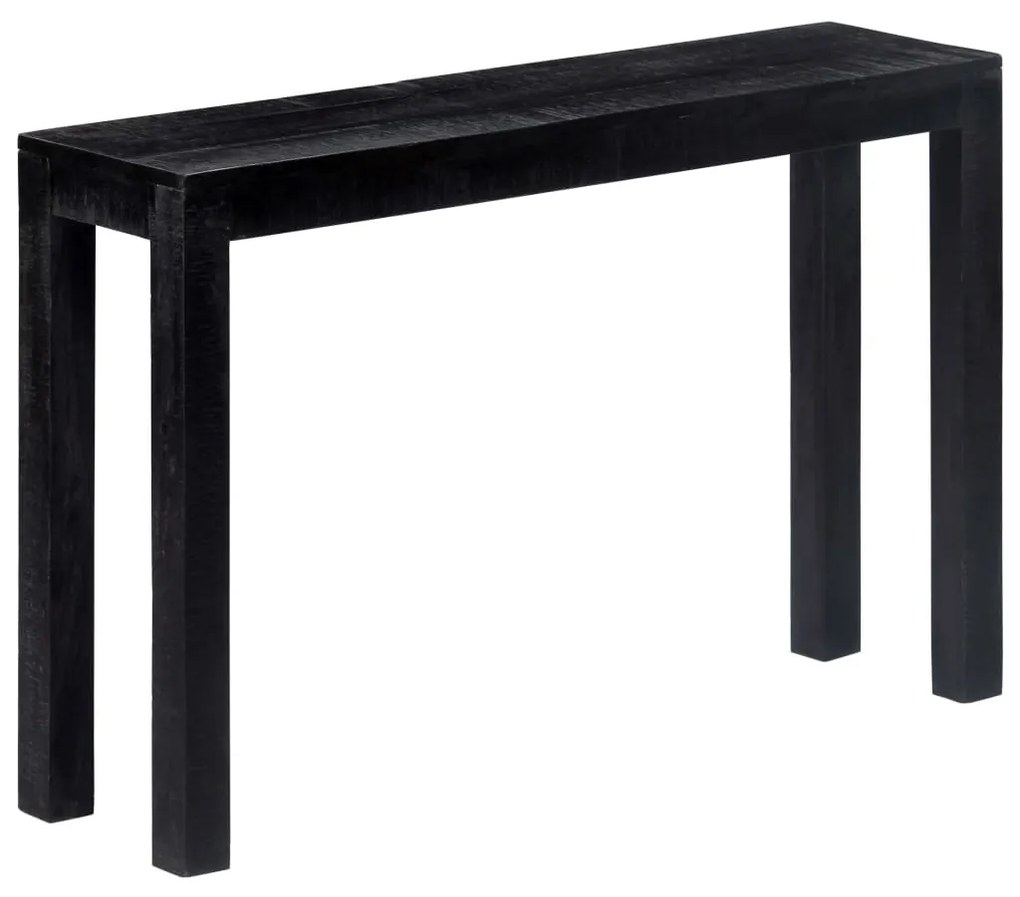 vidaXL Mesa consola 118x30x76 cm madeira de mangueira maciça preto