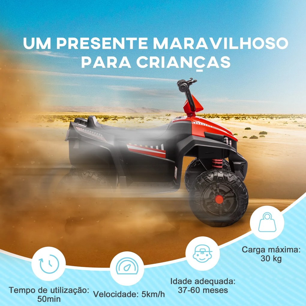 AIYAPLAY Quadriciclo Elétrico para Crianças acima de 3 Anos Carro Elét